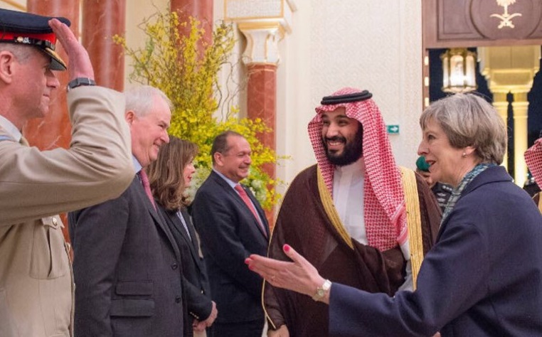 بن سلمان وتيريزا ماي