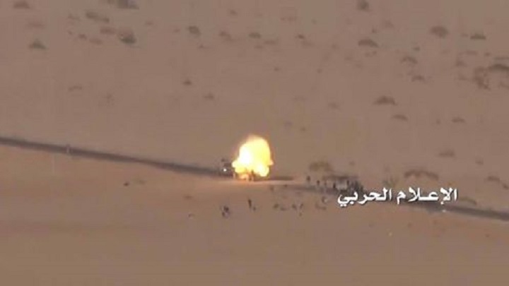 مصرع مرتزقة جراء انفجار عبوة ناسفة قبالة نجران