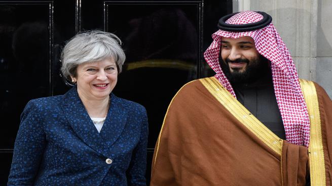 تيريزا ماي وابن سلمان