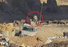 مصرع جندي سعودي في جيزان وإعطاب طقم للمرتزقة بحجة