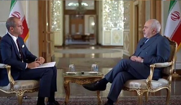 ظريف في مقابلة مع قناة تركية