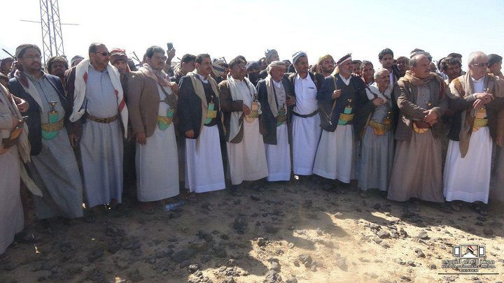 محمد علي الحوثي يرعى صلحاً قبلياً في محافظة عمران