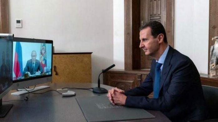 الرئيس الروسي ونظيره السوري يعقدان اجتماعا عبر تقنية الفيديو كونفرانس