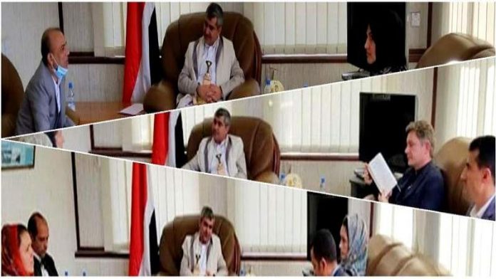طاووس يناقش أنشطة عدد من المنظمات والهيئات الدولية في اليمن