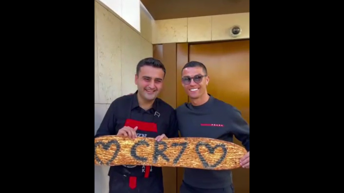 شاهد بالفيديو: الشيف بوراك التركي بصحبة اللاعب كريستيانو رونالدو