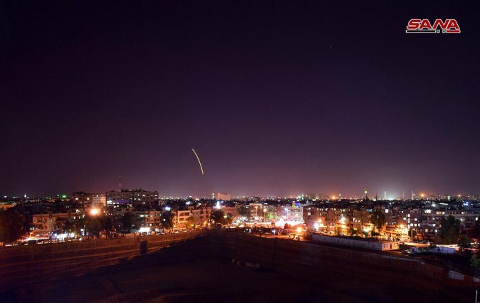 الدفاعات السورية تتصدى لعدوان إسرائيلي في أجواء محيط مدينة دمشق