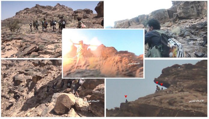 شاهد.. اقتحام مواقع جبل وعوع العسكري في مربع شجع قبالة نجران (فيديو+صور)