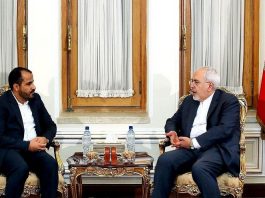 وزير الخارجية الإيرانية يلتقي رئيس الوفد الوطني محمد عبدالسلام
