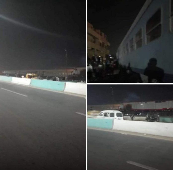 حادث جديدي بمصر.. بالفيديو خروج عربتي قطار وسقوط عدد من المصابين