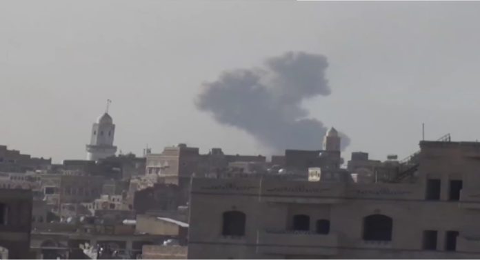 غارة جوية لطيران العدوان