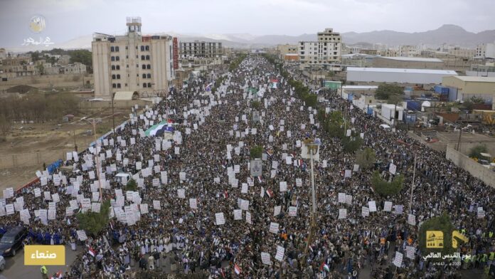 اليمن يحيي يوم القدس بمسيرات مليونية كبرى في 60 ساحة بالعاصمة صنعاء والمحافظات المحررة