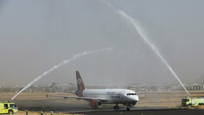 مطار صنعـاء الدولي يستقبل أول رحلة تجارية