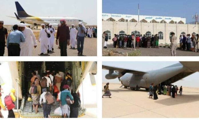 قوات الاحتلال السعودي الإماراتي تهجر سكان سقطرى لتحويلها الى قاعدة عسكرية