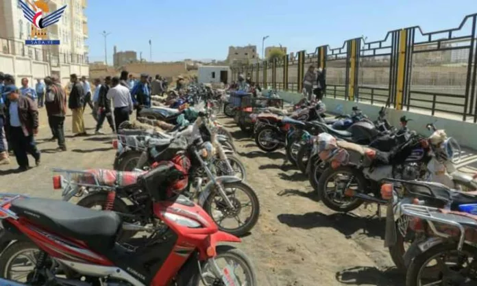مرور العاصمة صنعاء يعلق حملة ضبط الدراجات النارية