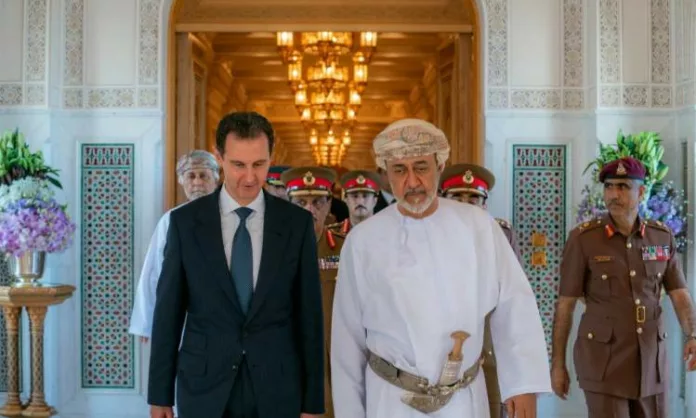 سلطان عمان يلتقي بشار الأسد في مسقط