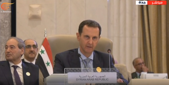 الأسد من قمة جدة: نحن أمام فرصة تأريخية لإعادة الترتيب العربي بمعزل عن التدخل الخارجي