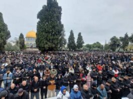0 ألف فلسطيني يؤدون صلاة الجمعة في المسجد الأقصى