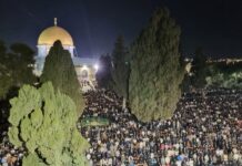 180 ألف مصلٍ أحيوا ليلةَ القدر في المسجد الأقصى