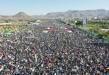 صنعاء تستعد ليوم جماهيري حاشد: دعوة للخروج إلى ميدان السبعين في ذكرى الجلاء تحت شعار “التحرير خيارنا والمحتل إلى زوال”