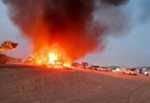 انفجار مأرب.. حادث على “طريق الموت” يودي بحياة 18 شخص