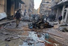انفجار شاحنة ذخيرة يهز إدلب.. خمسة قتلى وأكثر جرحى عند مدخل مدينة بنش